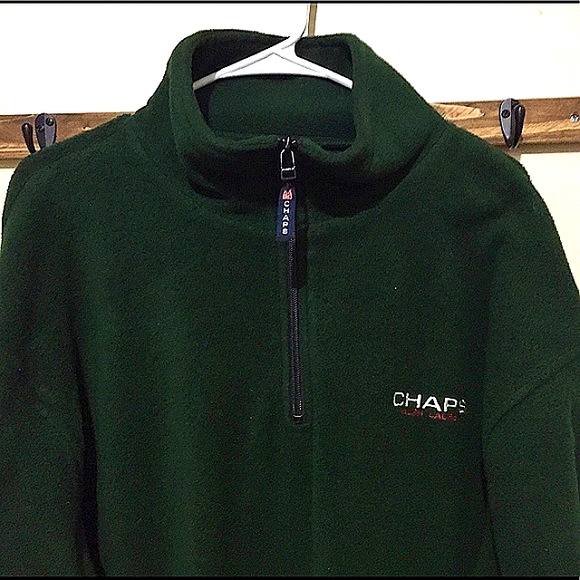 Chap Ralph Lauren Hunter Green Zip Pullover Jacket - Picture 2 of 7